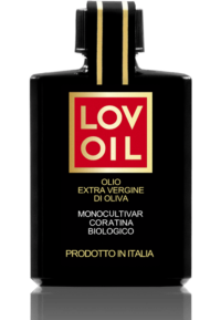 Monodose Olio Extra Vergine di Oliva Biologico Monocultivar Coratina bottiglia nera